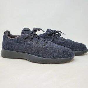 Allbirds Men's Wool Runners Charcoal Gray Natural Black Lace-Up Washable Size 11
